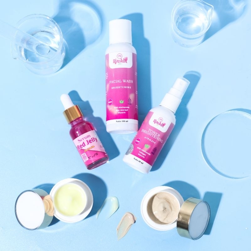 NRGLOW RJNSKIN GLOW SKINCARE BPOM VIRAL PAKET CREAM WAJAH GLOWING PUTIH CEPAT