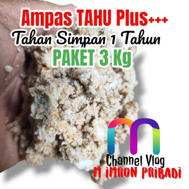 Paket 3  Kg AMPAS TAHU  PLUS PLUS++++ Bekatul Sekem Giling Janggel Giling Sayuran Asam Amino Asam La