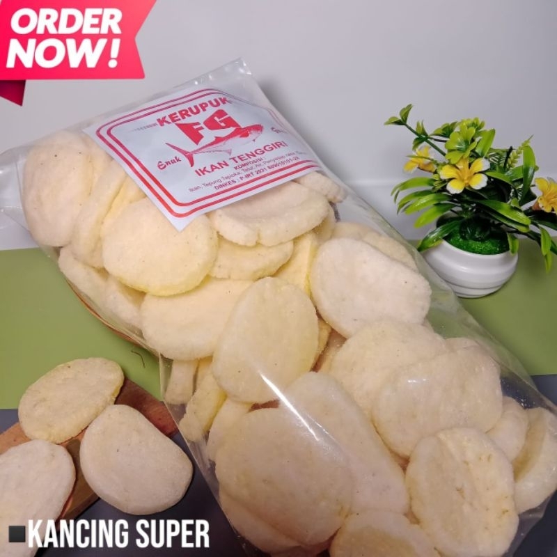 

KERUPUK KANCING 200gr|KERUPUK IKAN|KERUPUK FG