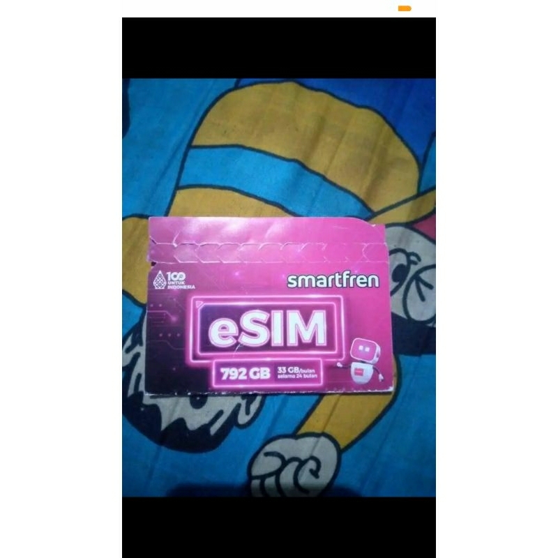 E sim Smartfren 792gb