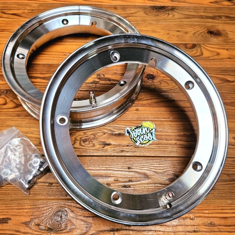 Velg tubeless ring 10 vespa  SIP scooter vespa classic velg sip afr vespa sprint px excel Velg Cnc