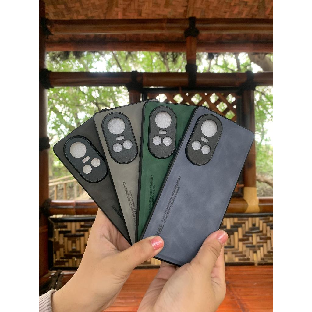 [LEATHER CASE] Case Oppo Reno 10 5G / Reno 10 Pro 5G | Casing Tekstur Kulit Domba | Casing Oppo Reno