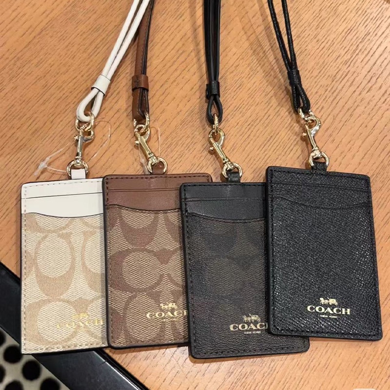 

F65573 COACH Lanyard / Kartu kerja / pemegang kartu id / DIY klasik / name tag