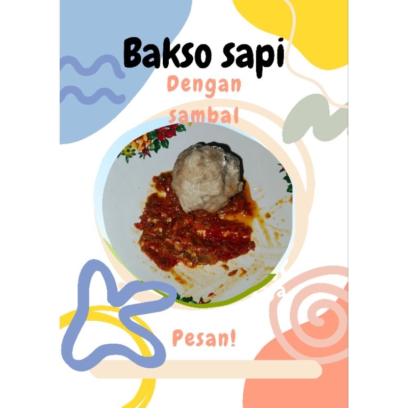 

Bakso Urat daging sapi isi keju