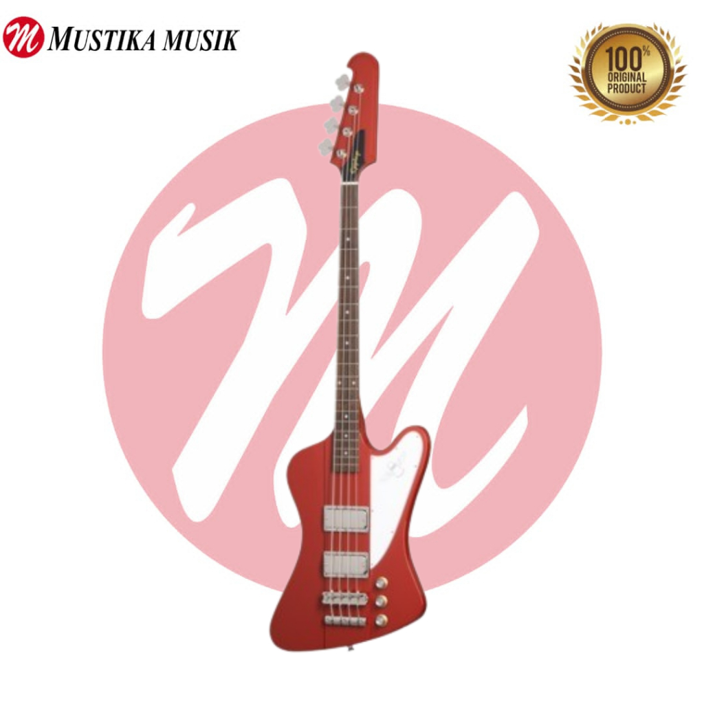 Gitar Electric E.G. Bass Epiphone EIGTB6EMRNH3 Thunderbird '64 Incl. Premium Gig bag Ember Red