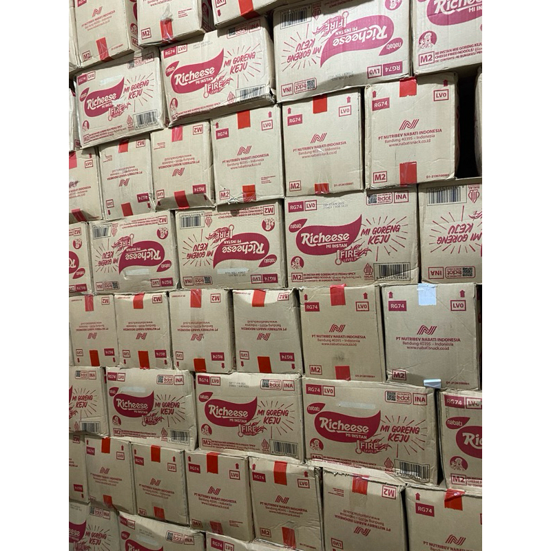 

Richeese Mi Instan Mi Goreng Keju & Goreng Ramen Pedas sedus isi 40pcs