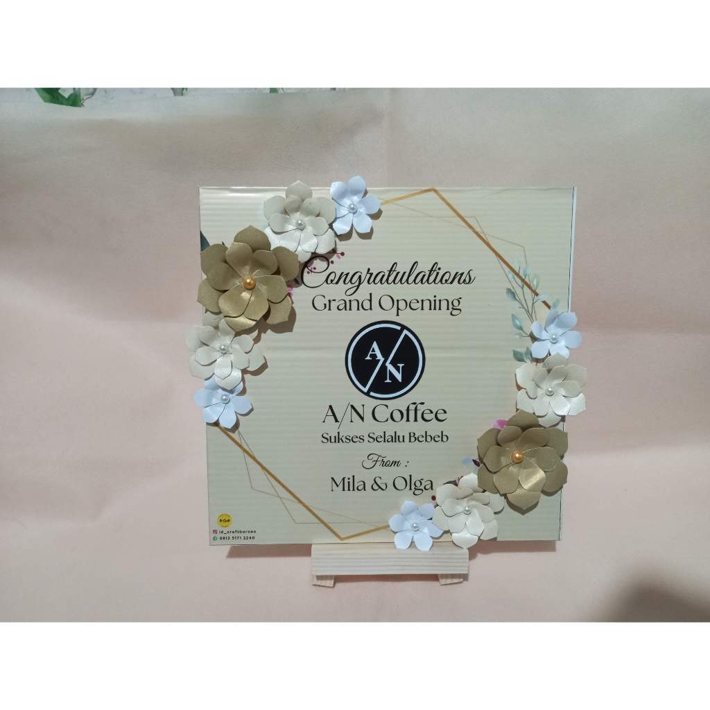 Karangan Bunga Papan Bunga Mini Papan Bunga Ucapan Souvenir Ucapan