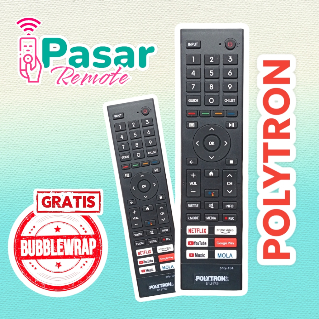REMOT TV POLYTRON SMART ANDROID