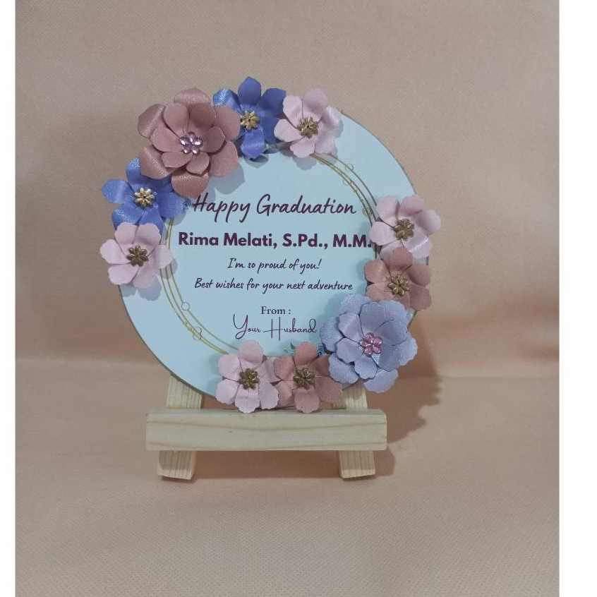 Papan Mini Ucapan Papan Bunga Karangan Bunga Kertas Souvenir Papan Ucapan