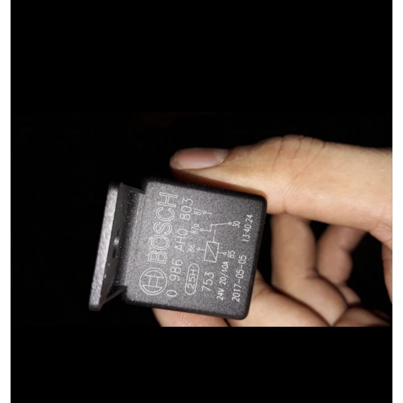 RELAY BOSCH 24V 87A KAKI 5 ASLI