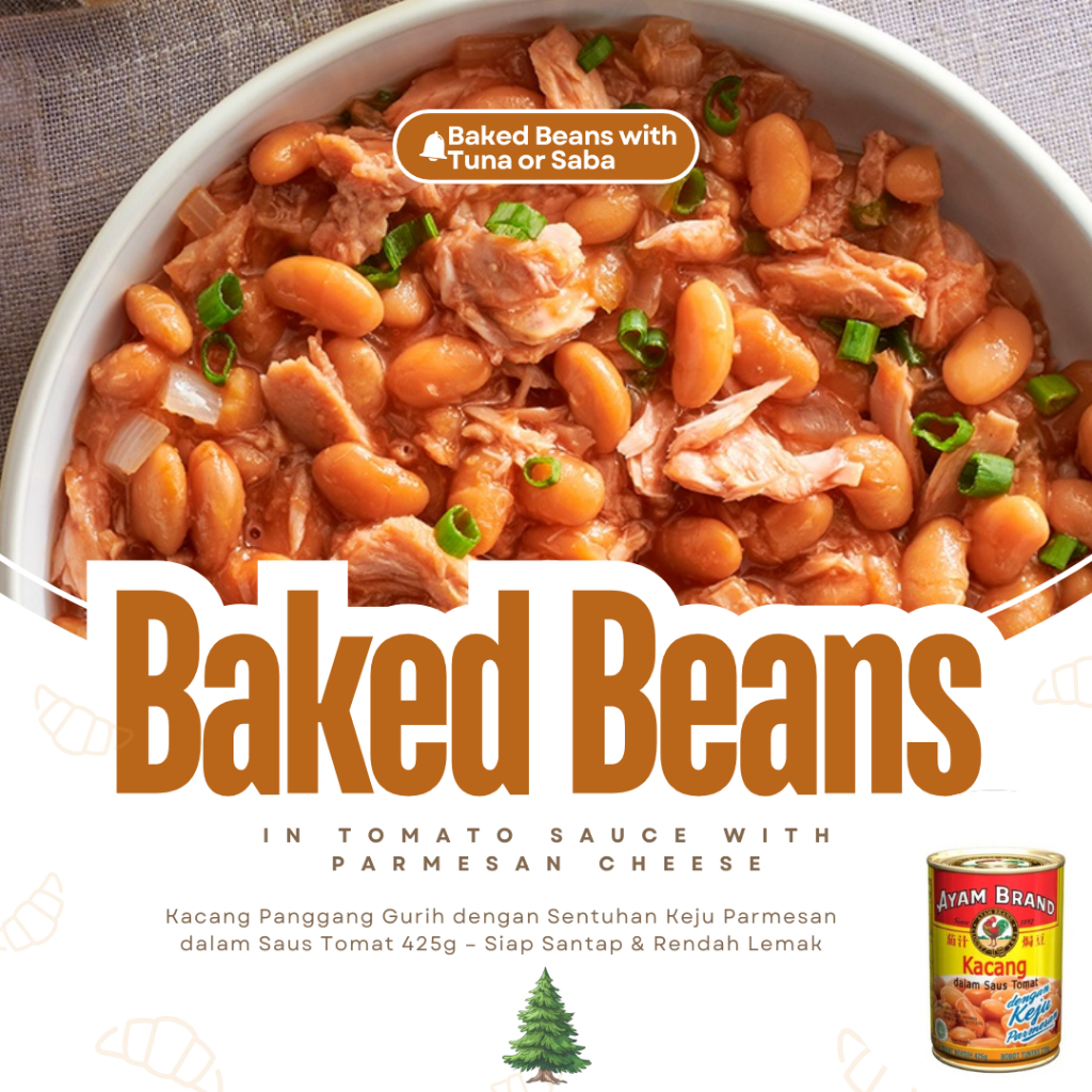 

Kacang Panggang dalam Saus Tomat dengan Keju Parmesan Ayam Brand – Lezat dan Praktis! Baked Beans