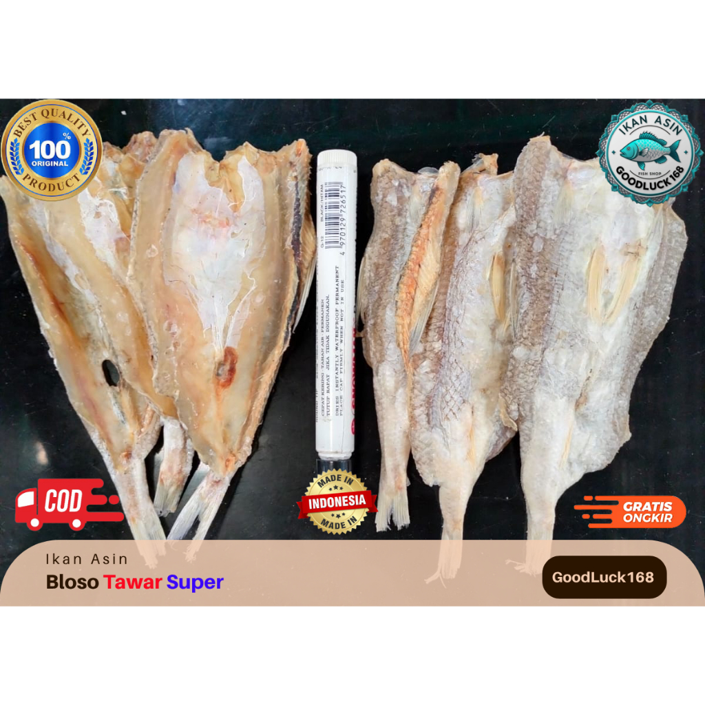 

Ikan Asin Bloso Tawar Super