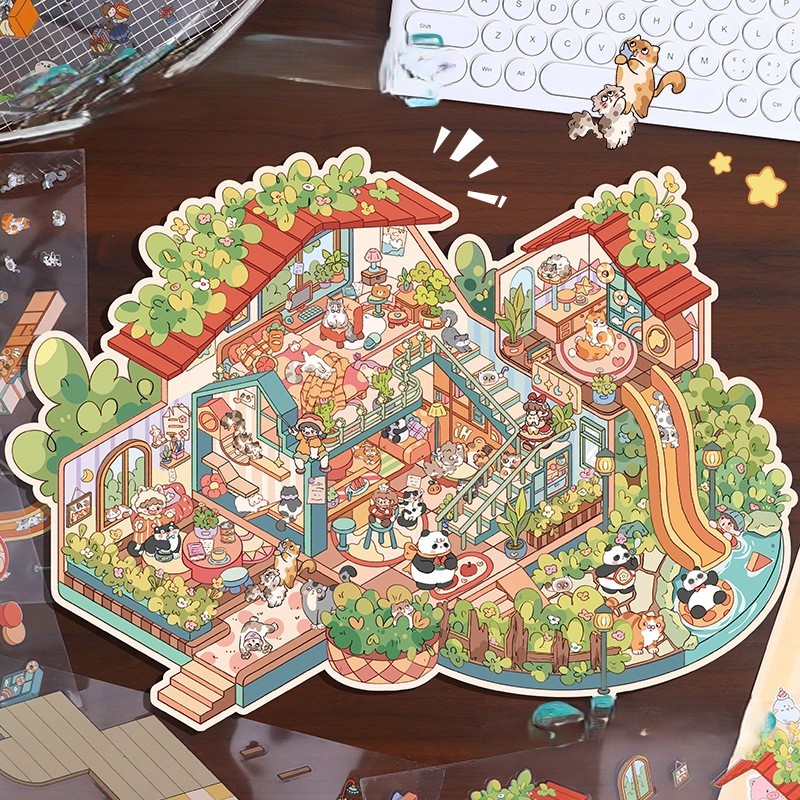 

[HARU] Big Size 3D Deco Sticker Sheet Stiker 3D Dekorasi Ruangan Sticker Premium Satisfying Decoration Mainan Anak Korean Stiker Pet Premium