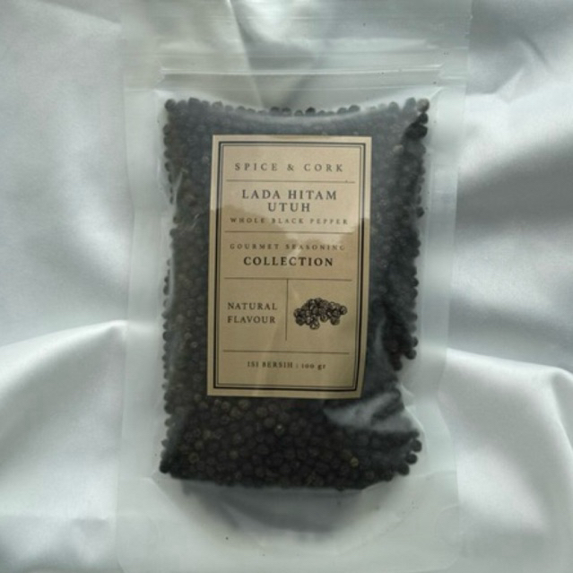 

100gr Lada Hitam Utuh / whole Black Pepper Premium Quality