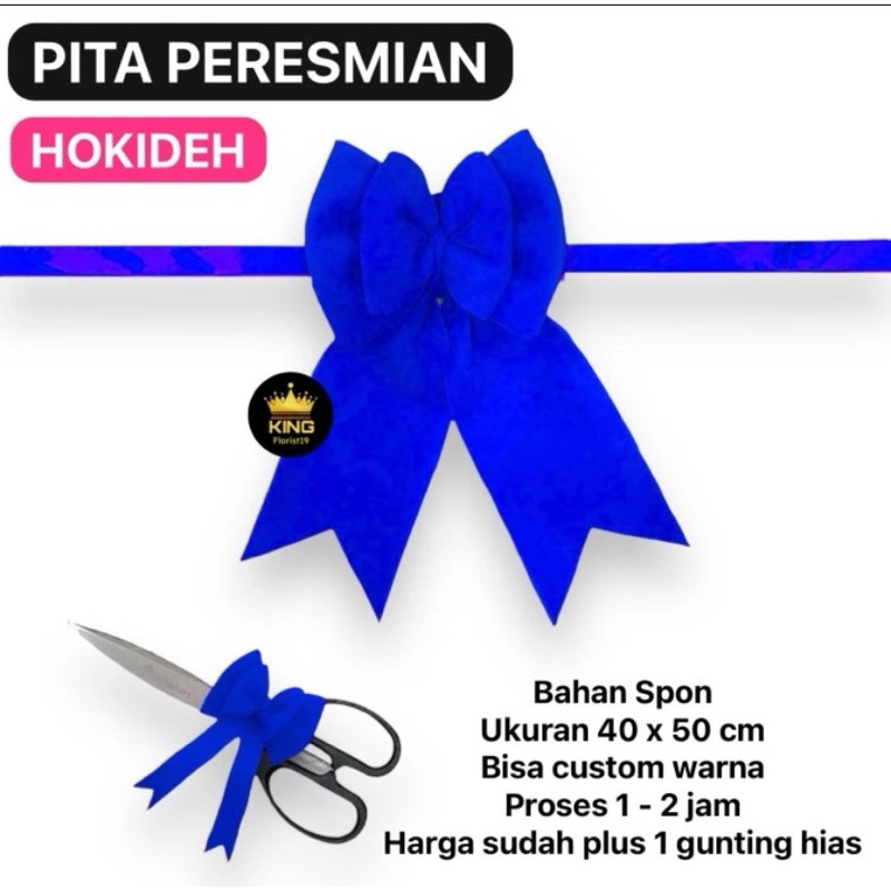 

King Florist - PITA PERESMIAN HOKIDEH Custom warna / murah / bagus