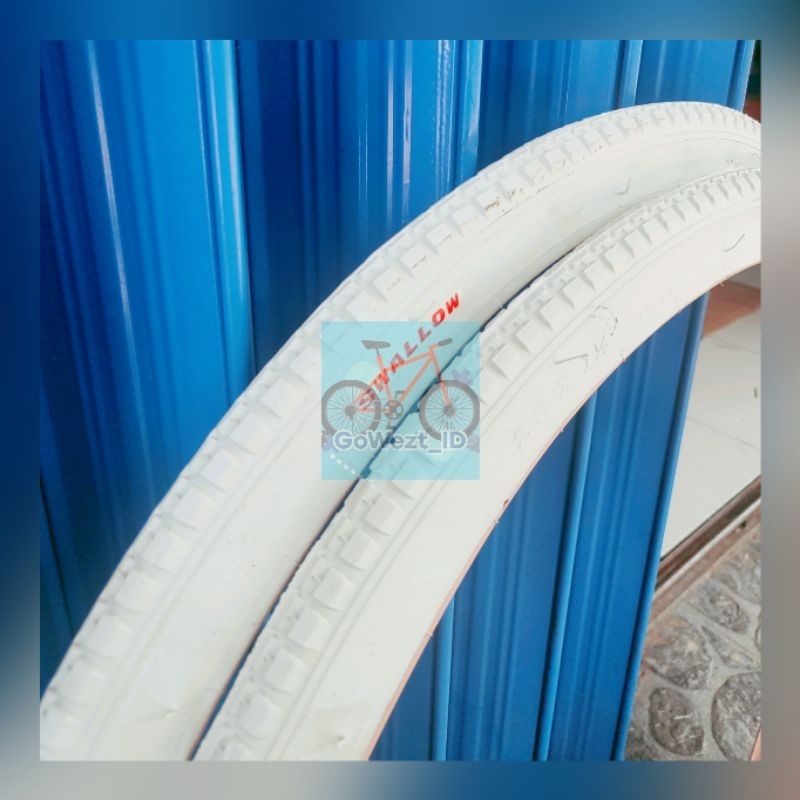 Ban Luar Sepeda Ukuran 28 x 1 1/2 Swallow S-131 Putih Onthel Ontel Becak Gerobak | High Quality