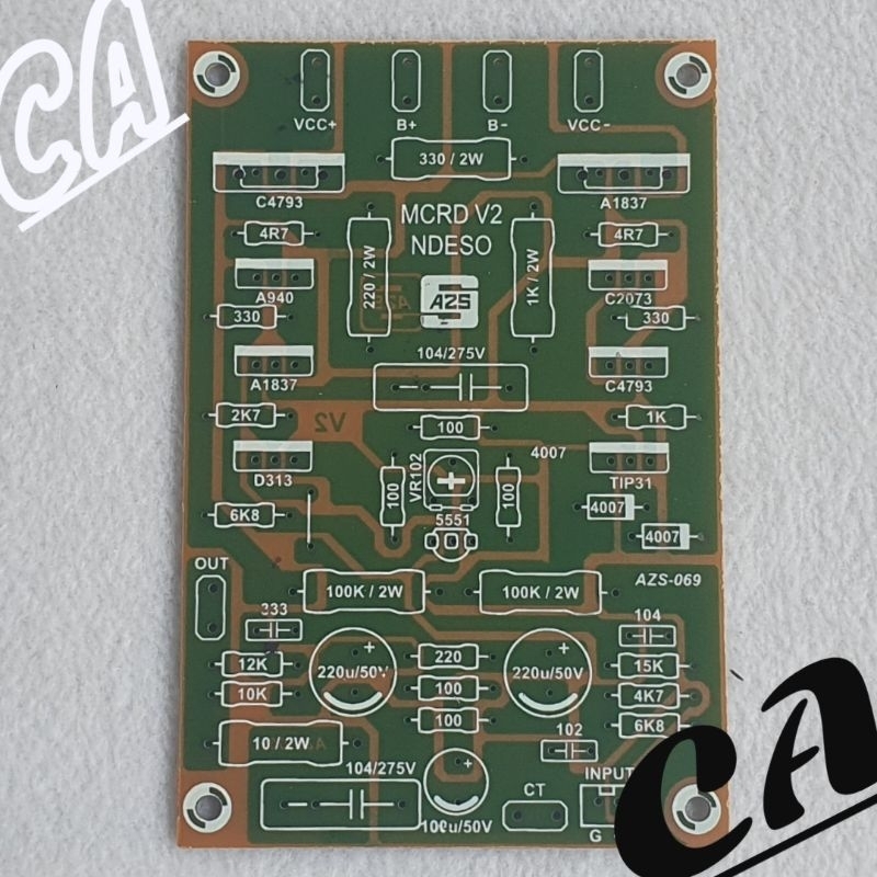 PCB DRIVER POWER AMPLIFIER MCRD V2 NDESO