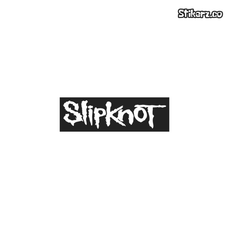

STIKER BAND SLIPKNOT STIKER BRAND STIKER DISTRO LAPTOP HANDPHONE BOTOL MINUM HELM KOPER