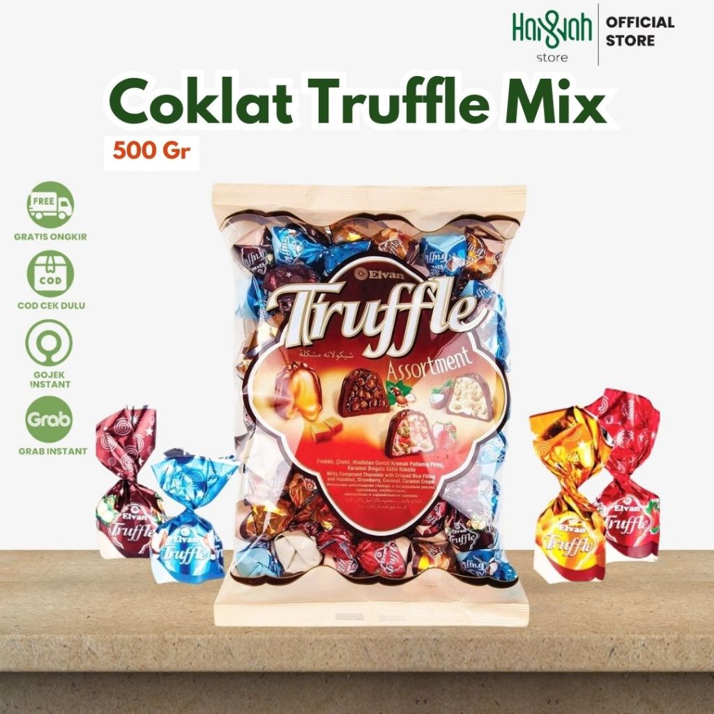 

Coklat Truffle 500 gr Coklat Turkey / Turki Eleven Truffle Mix Oleh Oleh Haji Umroh Murah