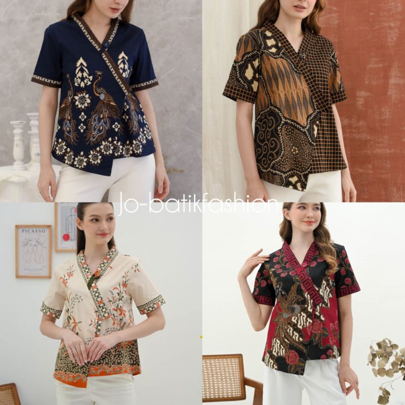 267 Atasan Batik Model Kimono - Batik atasan wanita modern