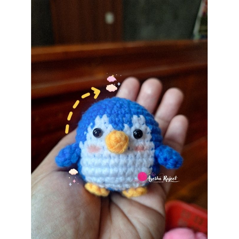 Baby Penguin /Amigurumi Penguin/Penguin Keychain/Ganci Penguin Rajut