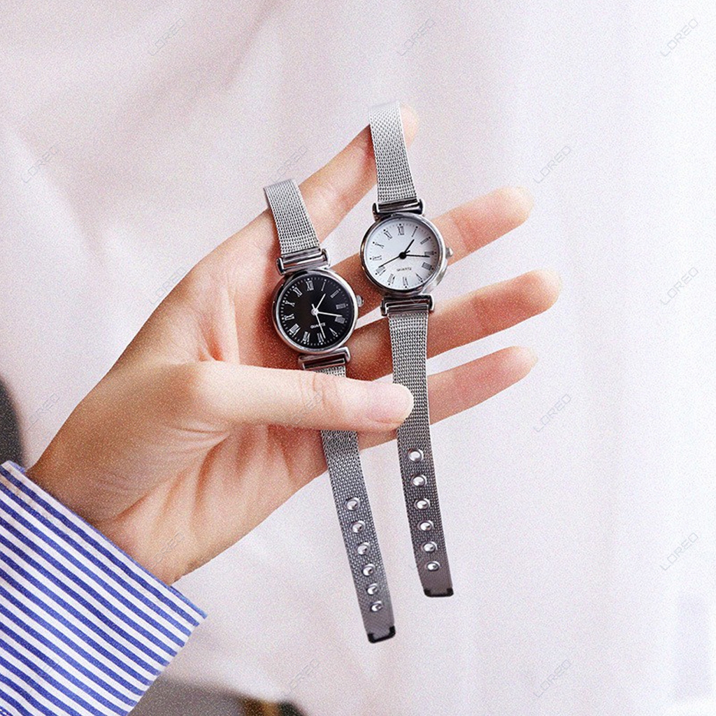 Loreo - Jam Tangan Wanita Kecil Strap Strap Mesh / Analog Watch Casual
