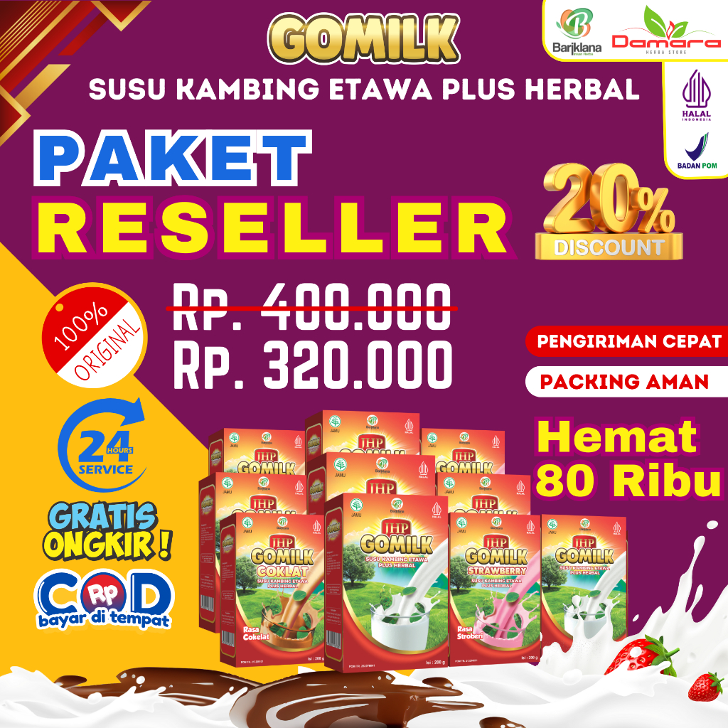 

[ PAKET RESELLER ] GOMILK || DISKON 20%