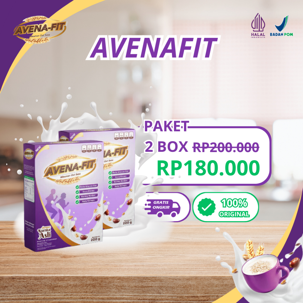 

AVENAFIT SUSU OAT SEREAL PAKET 2 BOX REDAKAN TEKANAN KOLESTROL