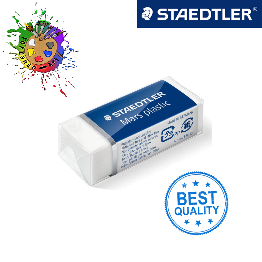 

Penghapus Putih Sedang 526 53 Staedtler Mars Plastic High Quality Medium Eraser
