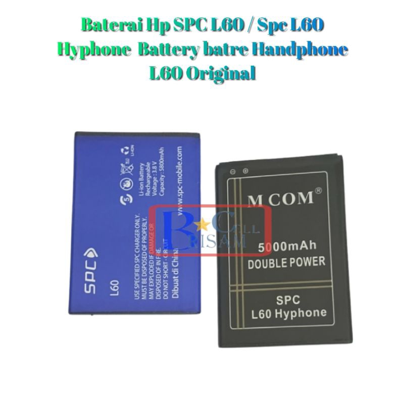 Baterai Hp SPC L60 / Spc L60 Hyphone  Battery batre Handphone L60 Original