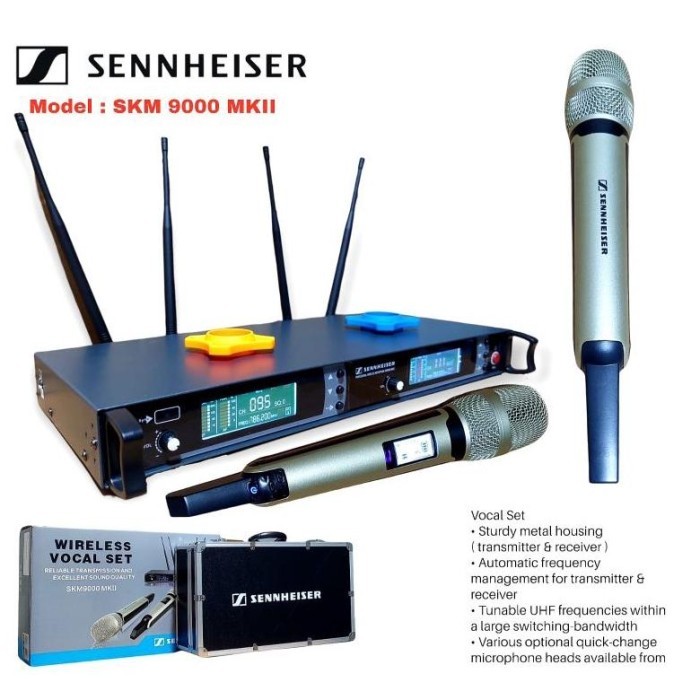 Mic Wireless SKM 9000 MK II SKM9000 MK II FREE KOPER ( Handheld ) Multi Channel