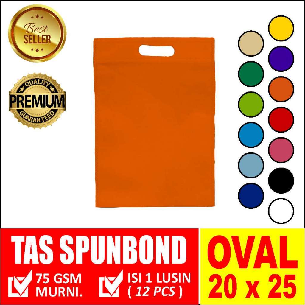 

TAS SOUVENIR - SPUNBOUND OVAL 25CMX35CM ORANGE