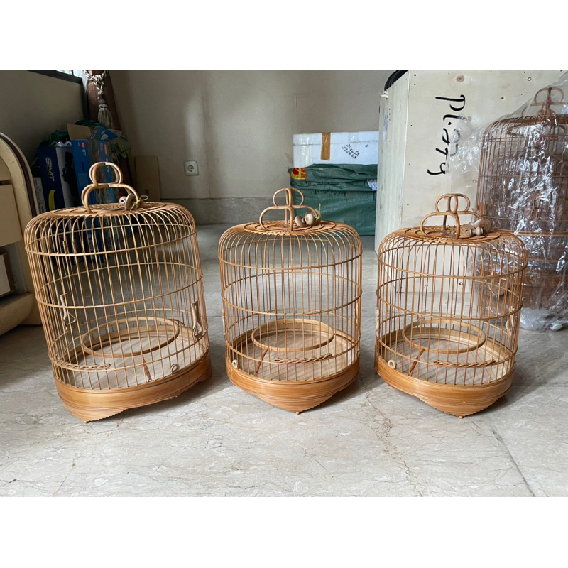 KANDANG BURUNG KICAU BAMBU CEPER