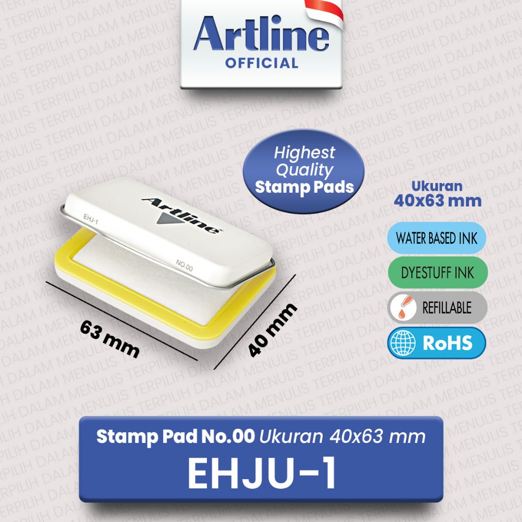 

(LIVE) ARTLINE Stamp Pad Bantalan Tinta Stempel EHJU-1 (2)