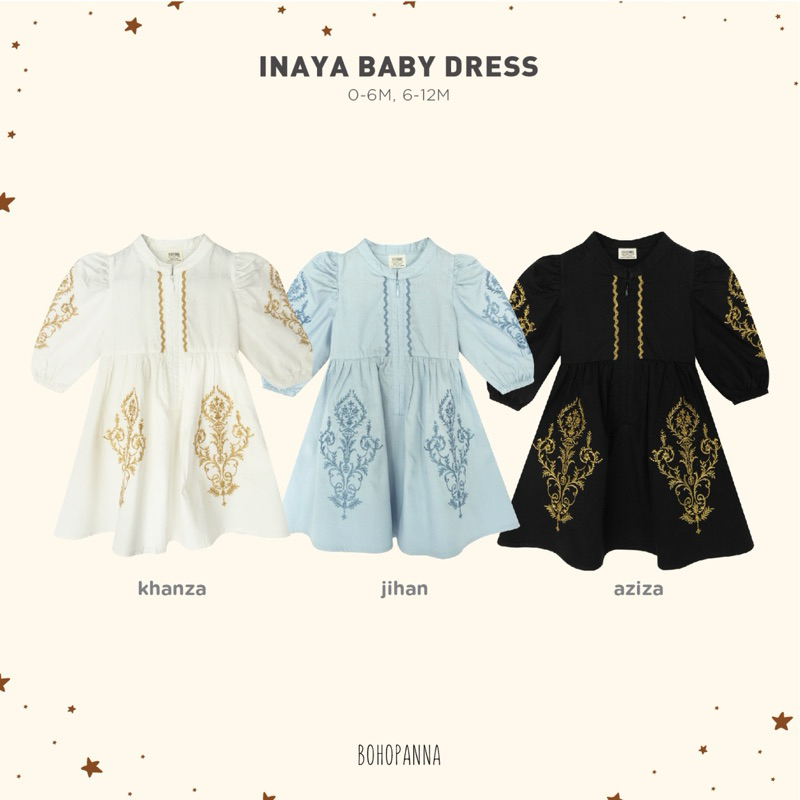 KYLIE ME | INAYA BABY & INAYA KIDS DRESS BOHOPANNA | GAMIS ANAK PEREMPUAN