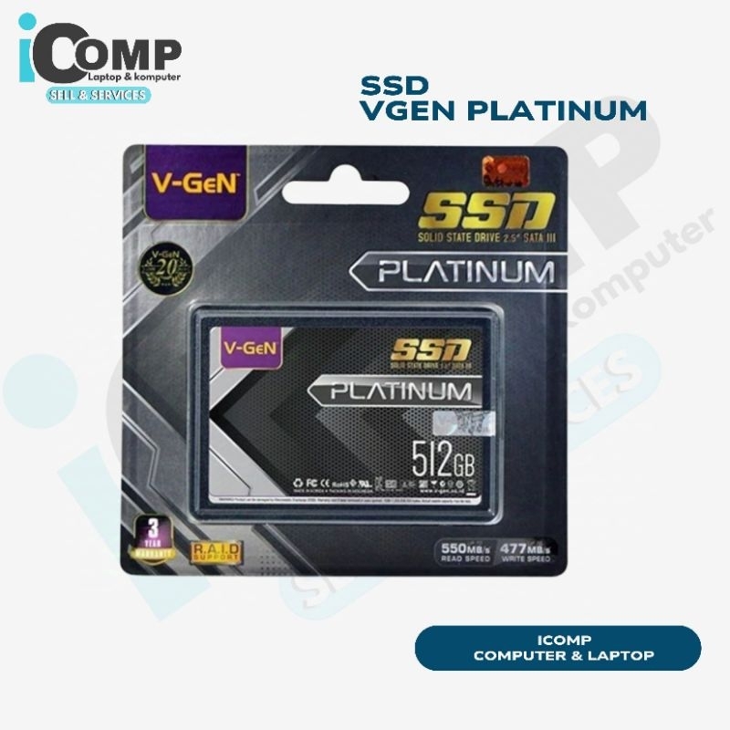 SSD V-Gen 128GB 256GB 512GB SATA V-Gen Platinum
