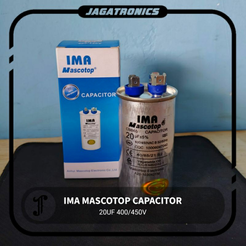Kapasitor Ac - Capacitor Ac 20UF Ima Mascotop