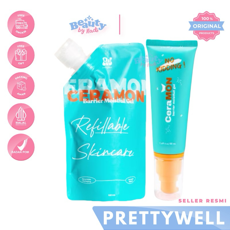 BEAUTYBY.NADS | CERAMON BY PRETTYWELL MOISTURIZER SERUM MASKER CERAMON CONFIDENT FANCY RARE MASK BY 