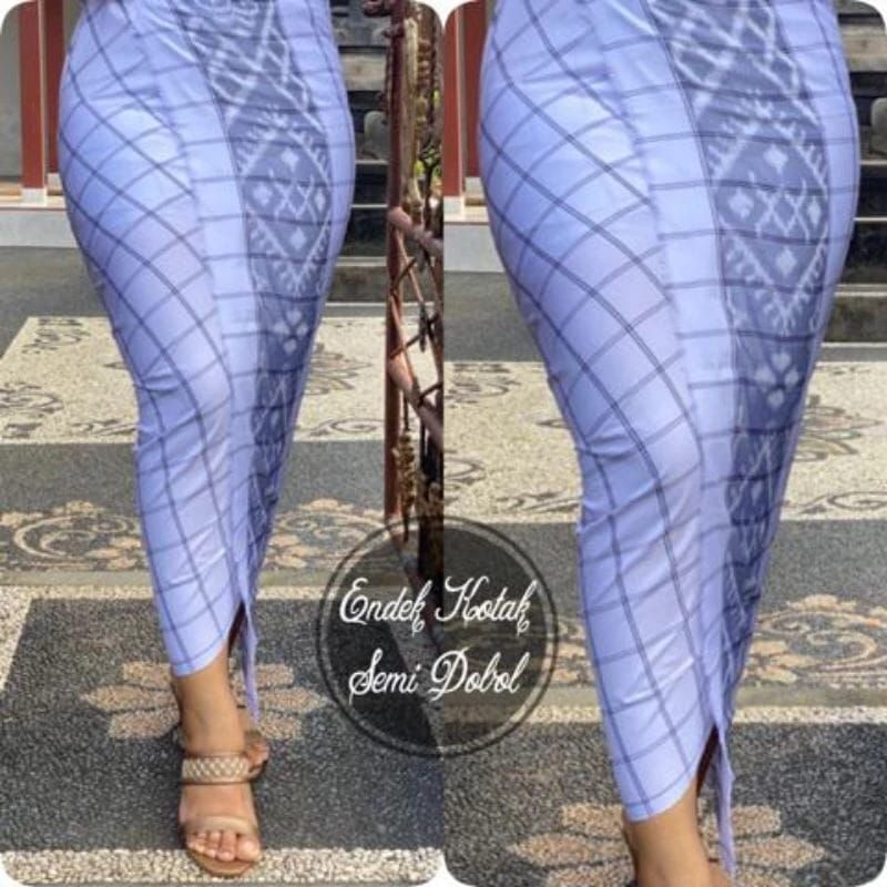 KEMBEN BALI LEMBARAN KAMEN BALI TANPA SELENDANG KAIN TENUN ENDEK POLOS KOTAK