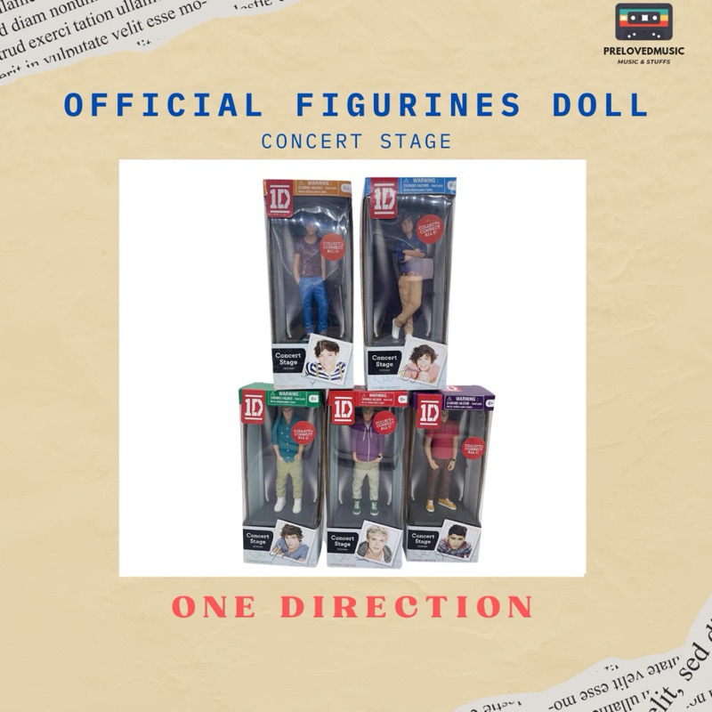 (NEW READY STOCK) One Direction 1D Official Figurines Doll Diorama Merchandise Boneka Concert Stage
