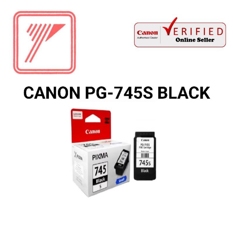 CANON ink tinta PG745S PG745 S PG 745S PG-745S 745 Small Black Hitam Original