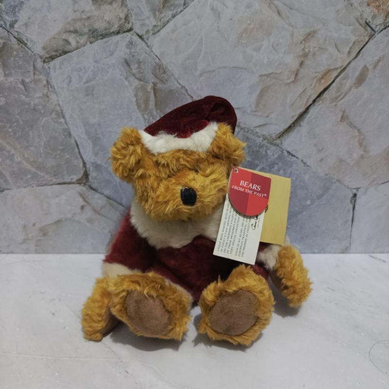 Boneka Kriss Teddy Bear Santa Christmas Russ Berrie Newtag Original
