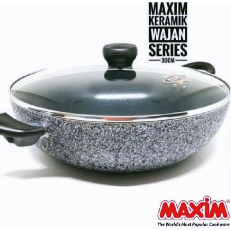 Maxim wajan keramik 30CM WOK NEOSTONE NNEO-WK-30-D / maxim wajan wok neostone