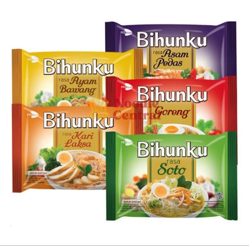 

Bihunku (Soto-Kari-Ayam Bawang-Goreng-Asam Pedas) Semua Rasa 55gr 1dus