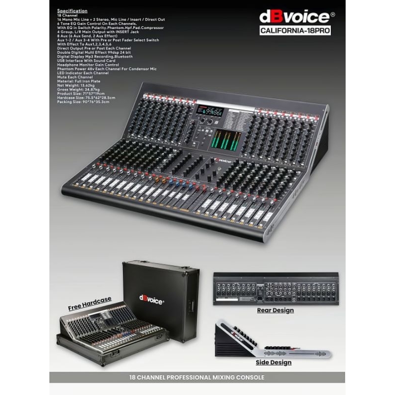 Mixer dB Voice California 18Pro
