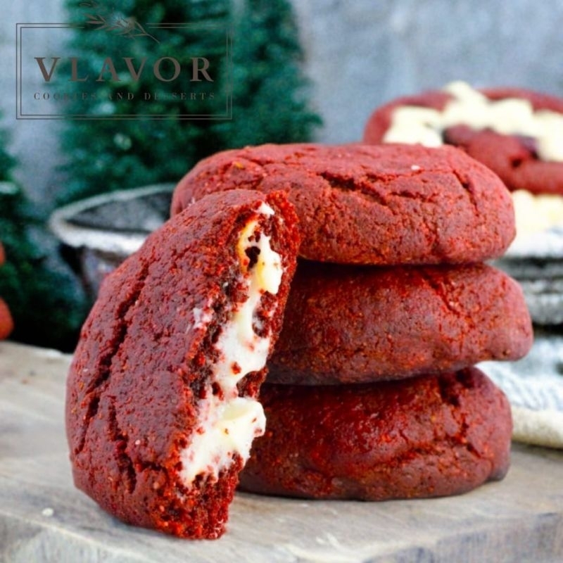 

New York Soft Baked Red Velvet Cookies