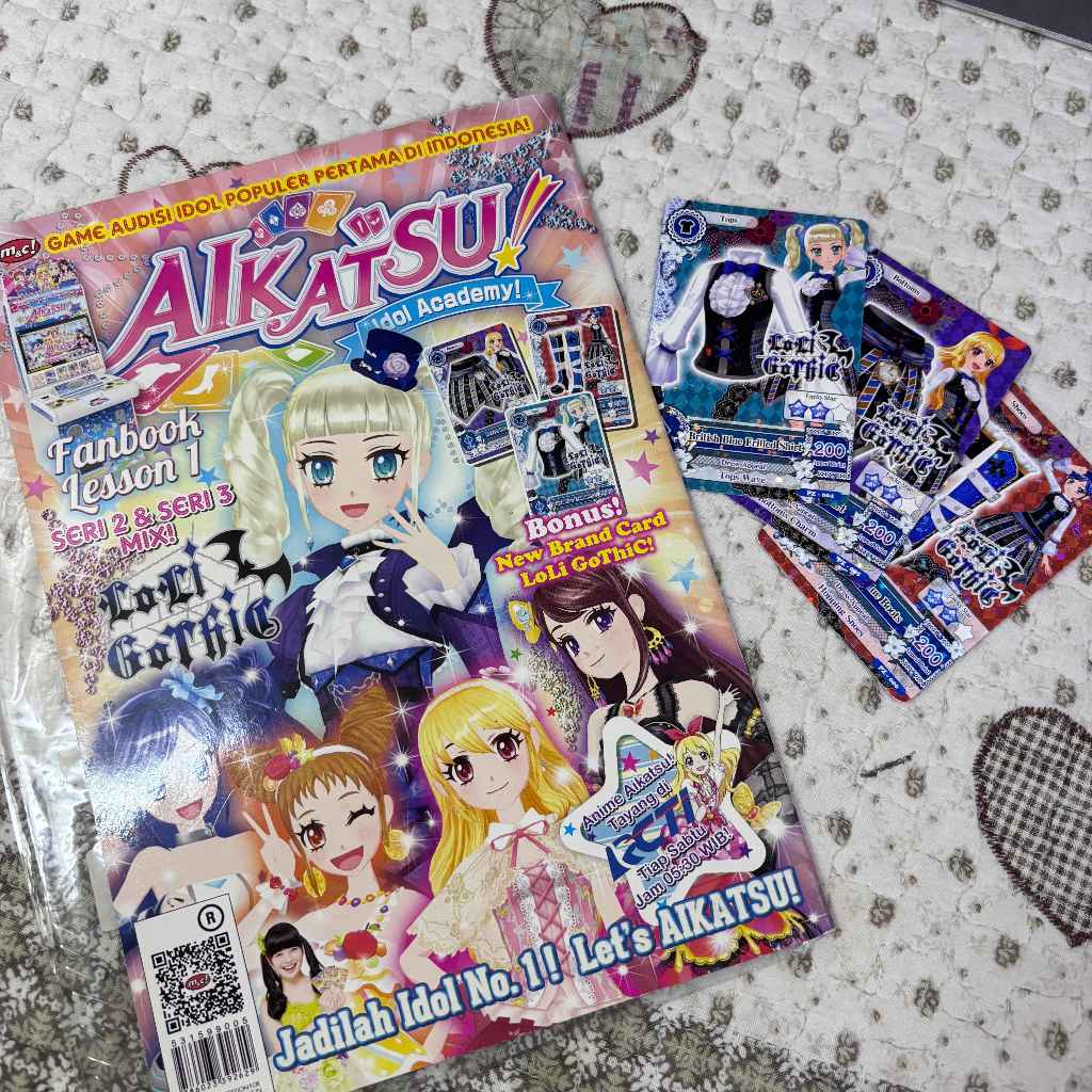 majalah aikatsu magazine fanbook lesson 1 seri 2 & seri 3 mix (preloved)