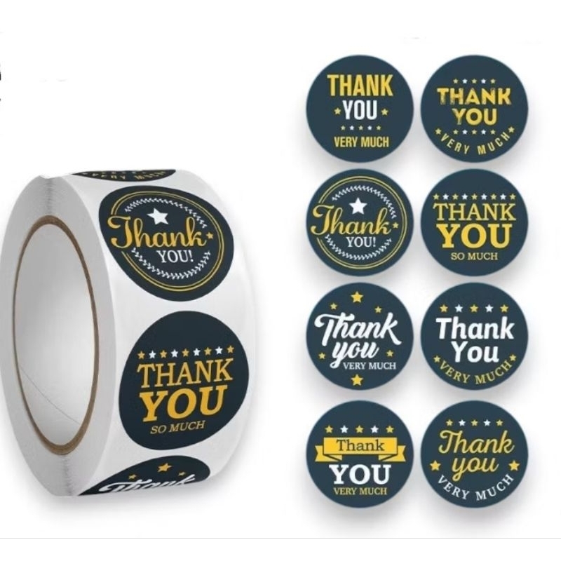 

Stiker Thank You Sticker Ucapan Terima Kasih Segel Souvernir 500pcs
