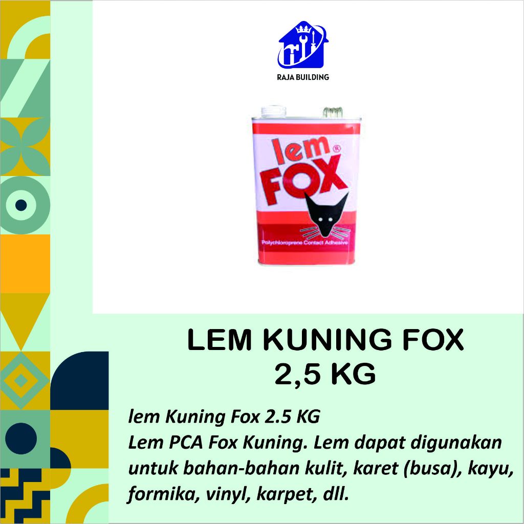 

Lem Kuning Fox / Lem kayu