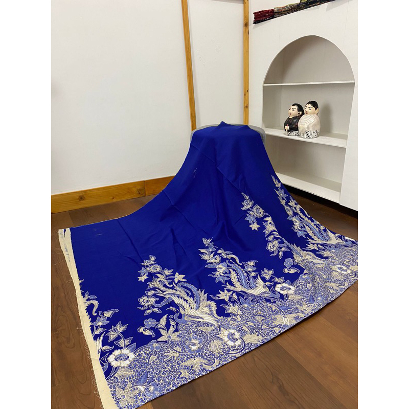 batik biru sogan premium